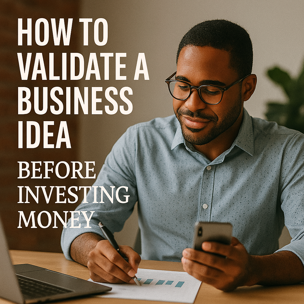 How to Validate a Business Idea Before Investing Money
