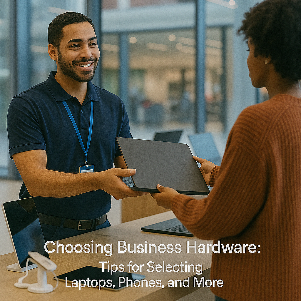 Choosing Business Hardware: Tips for Selecting Laptops, Phones, and More
