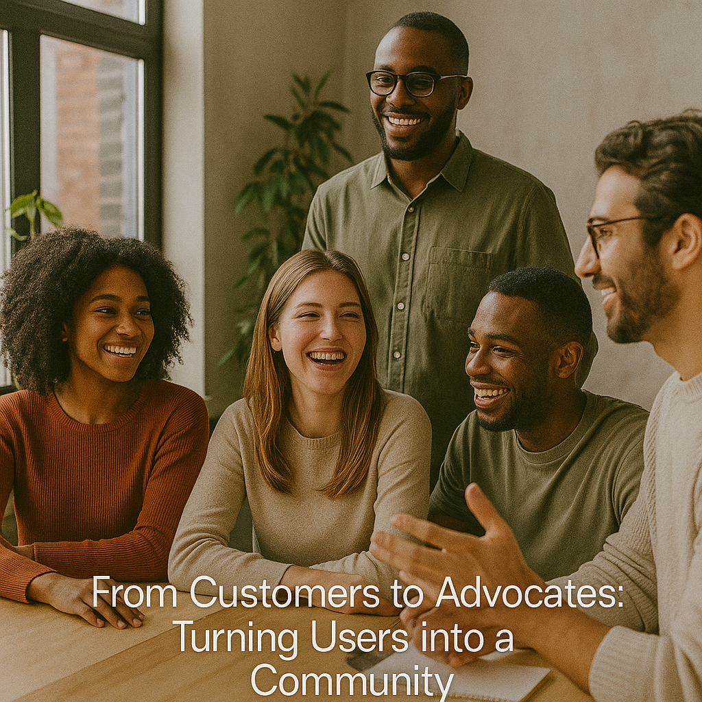 From Customers to Advocates Turning Users into a Community From Customers to Advocates: Turning Users into a Community