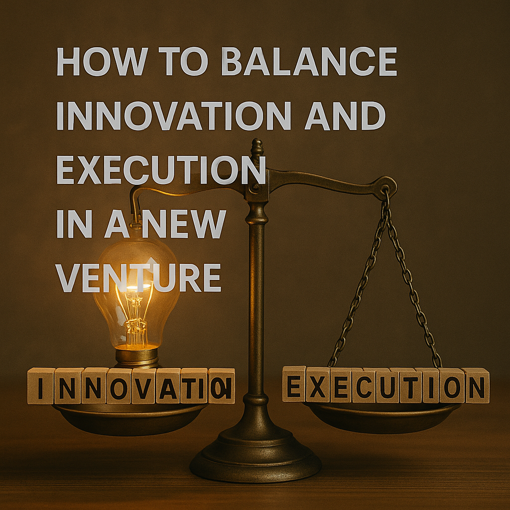 How to Balance Innovation and Execution in a New Venture