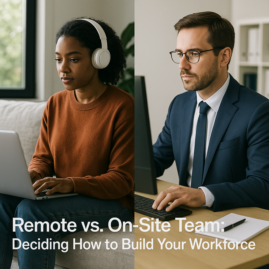 Remote vs On-Site Team: Deciding How to Build Your Workforce
