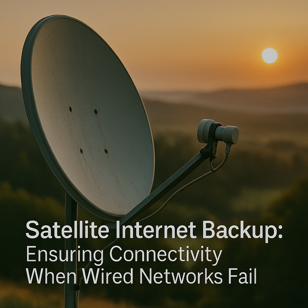 Satellite Internet Backup: Ensuring Connectivity When Wired Networks Fail