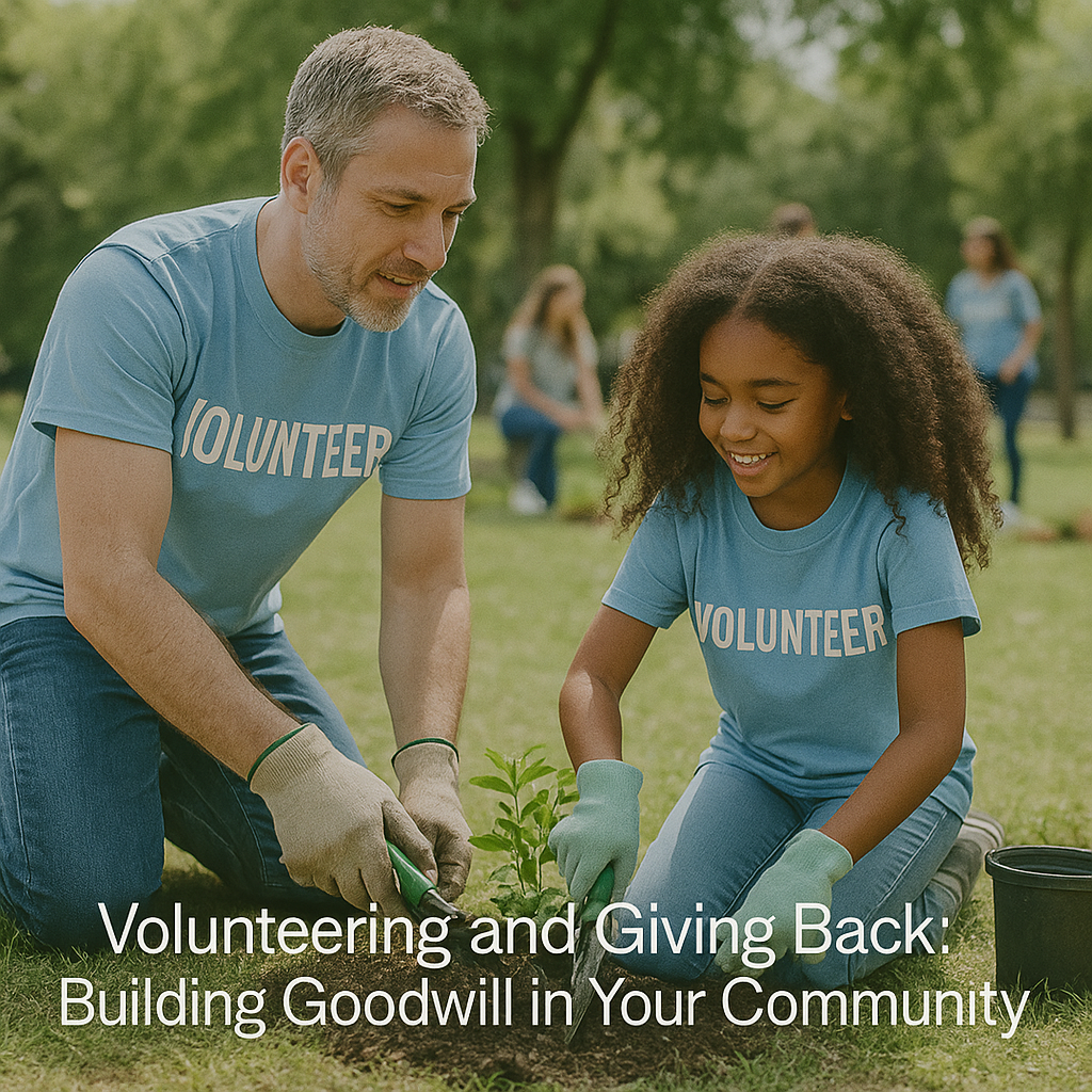 Volunteering and Giving Back Building Goodwill in Your Community Volunteering and Giving Back: Building Goodwill in Your Community