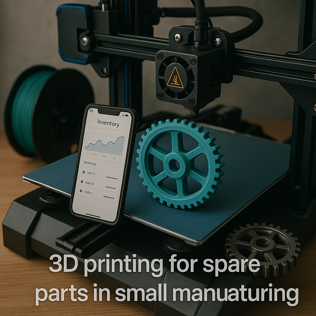 3D printing for spare parts in small manufacturing