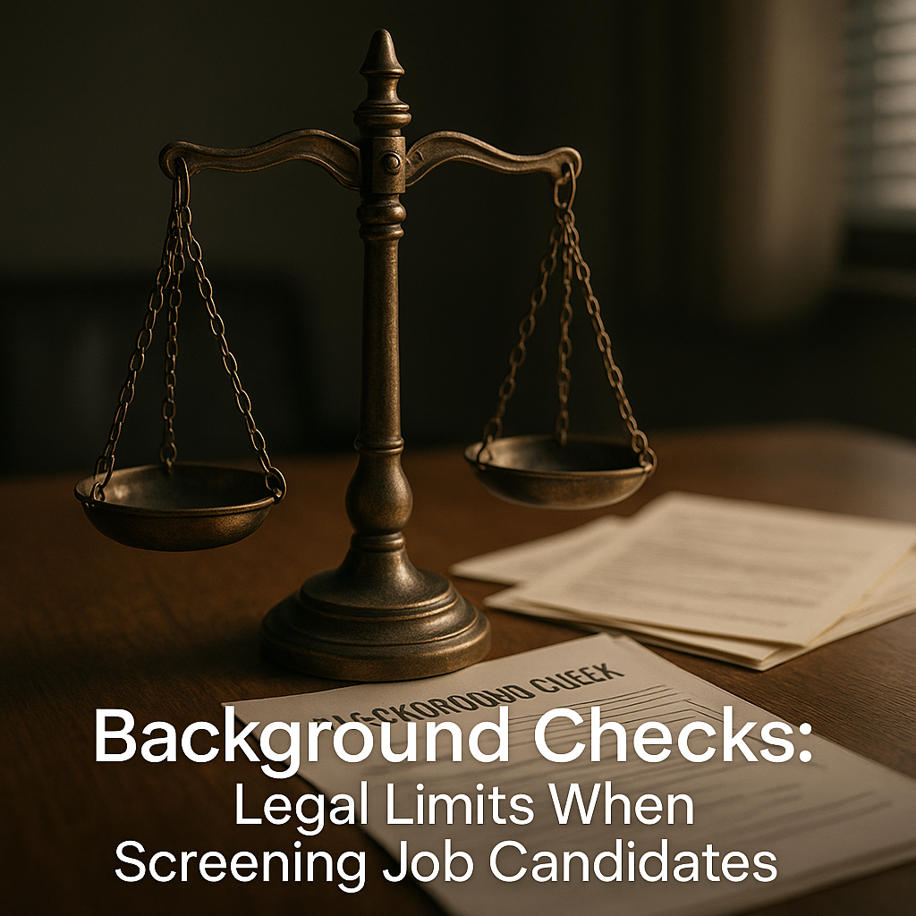 Background Checks: Legal Limits When Screening Job Candidates