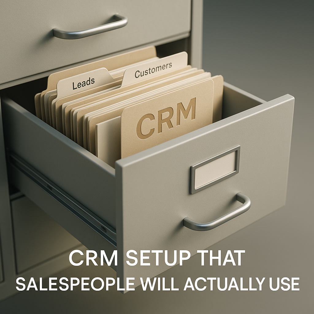 CRM setup that salespeople will actually use CRM setup that salespeople will actually use