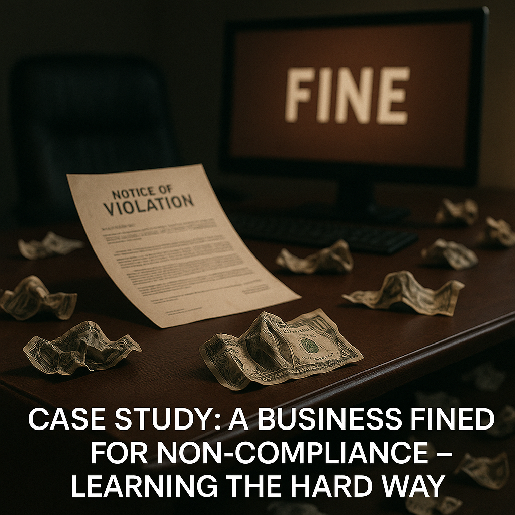 Case Study: A Business Fined for Non-Compliance – Learning the Hard Way