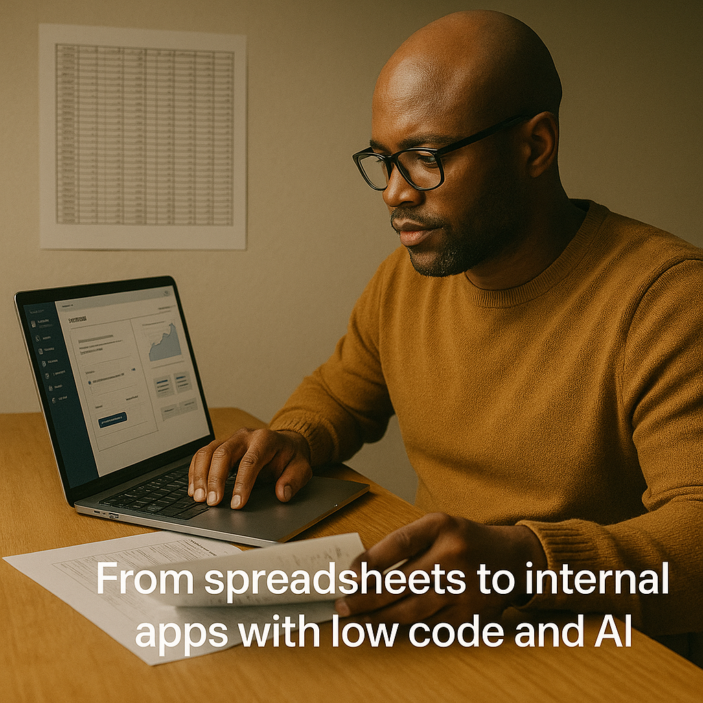 From spreadsheets to internal apps with low code and AI