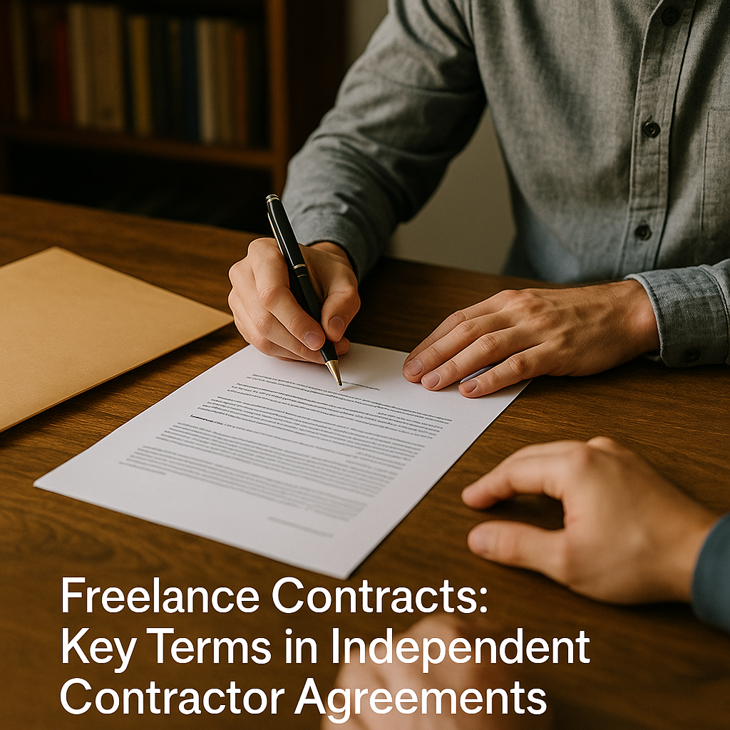 Freelance Contracts Key Terms in Independent Contractor Agreements Freelance Contracts: Key Terms in Independent Contractor Agreements