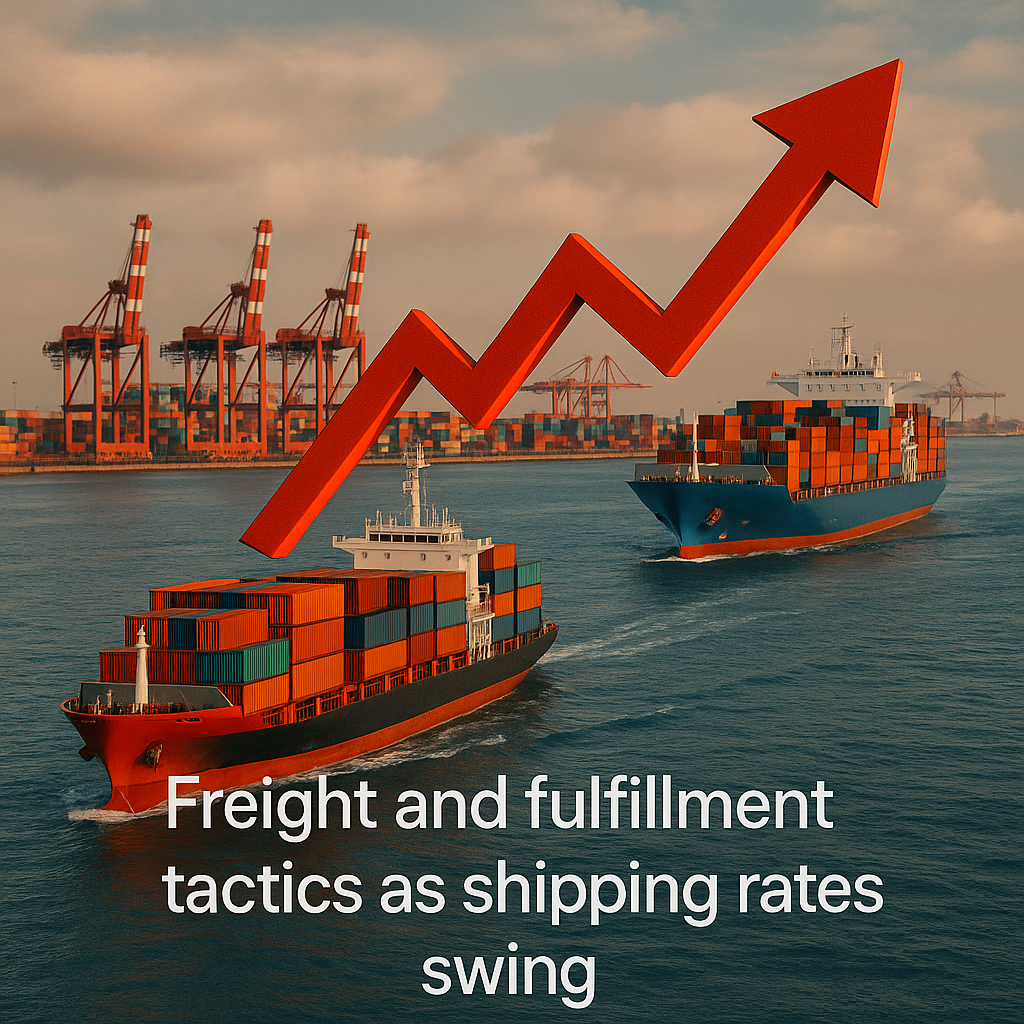 Freight and fulfillment tactics as shipping rates swing