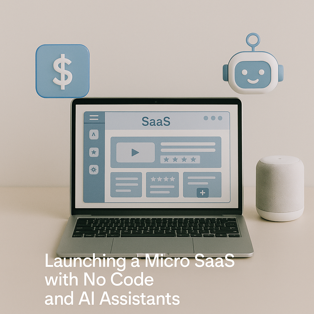 Launching a micro SaaS with no code and AI assistants Launching a micro SaaS with no code and AI assistants
