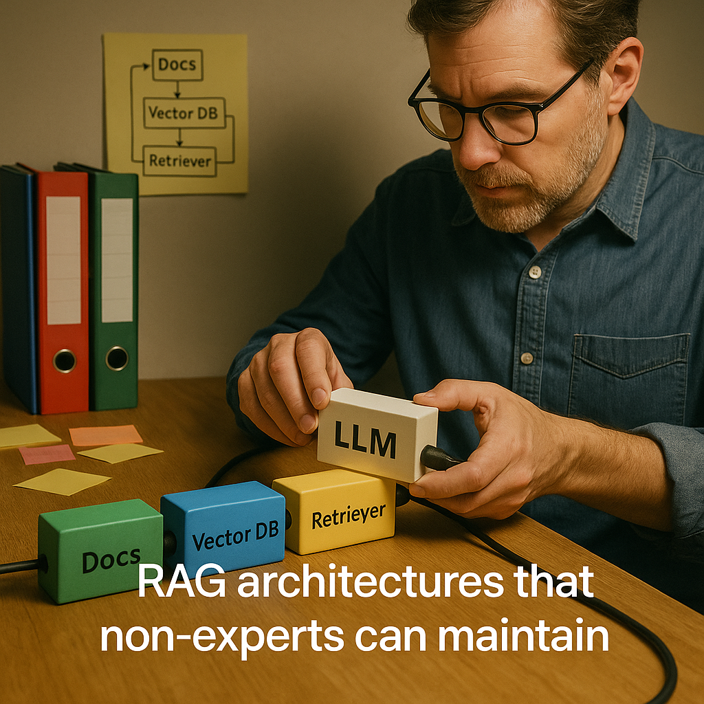 RAG architectures that non experts can maintain