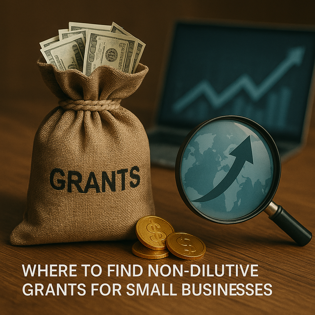 Where to find non dilutive grants for small businesses